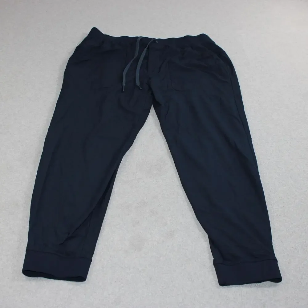 Lululemon Jogger Pants Men XL Blue Elastic Waist Pockets Athletic Comfort Gym